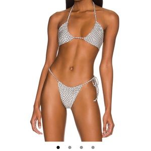 lilac bikini top and bottoms